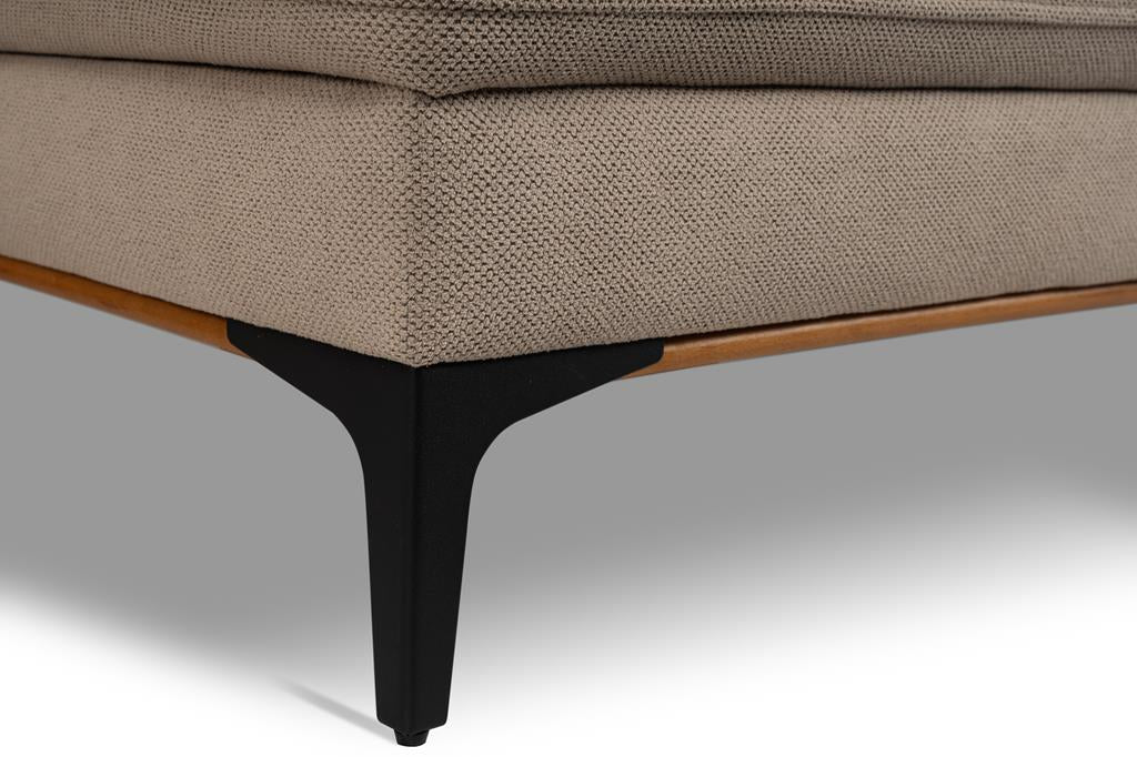 Dīvāns Bergo 238/162/92 cm bēšš - N1 Home