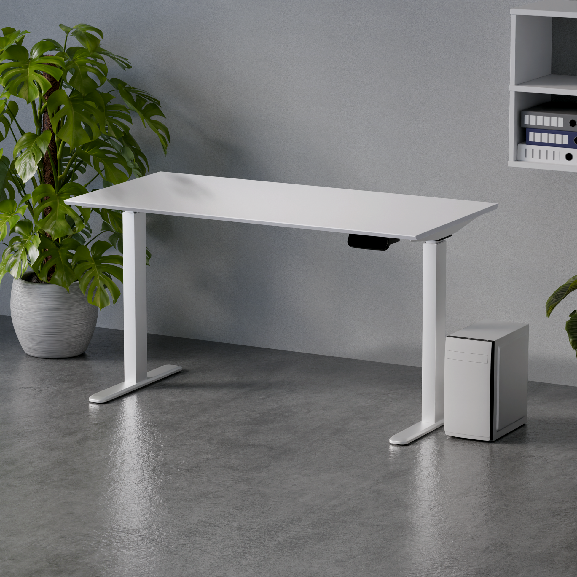 Biroja galds Conti Pro 60/140 cm balts - N1 Home