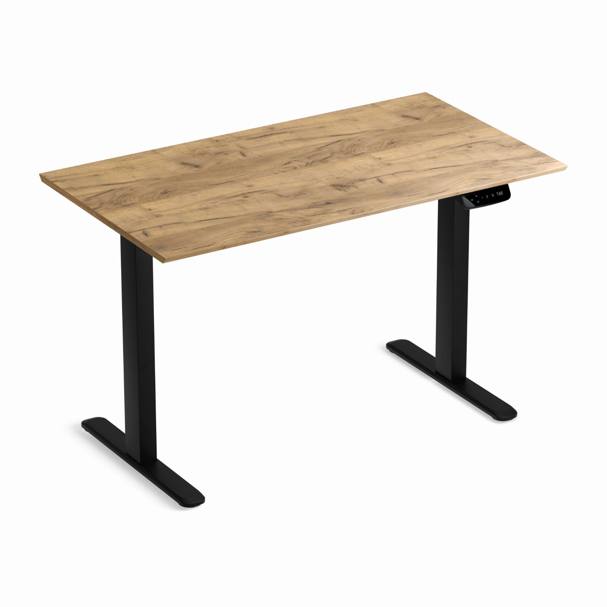 Biroja galds Conti Pro 60/120 cm melns/Kraft zelts - N1 Home