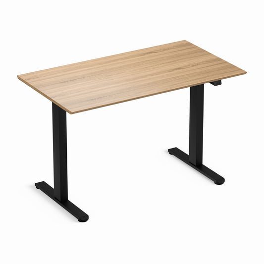 Biroja galds Conti Pro 60/120 cm melns/Sonoma ozols - N1 Home