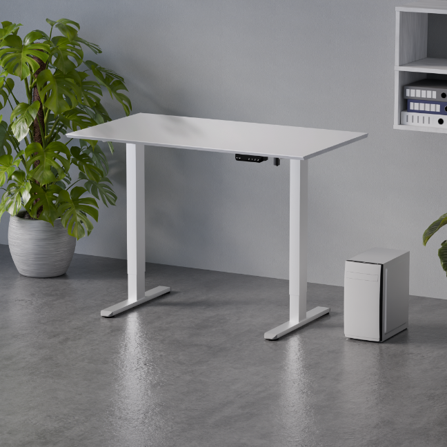 Biroja galds Flo 67/120 cm balts - N1 Home