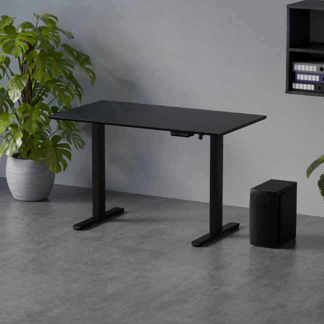 Biroja galds Flo 67/120 cm melns - N1 Home