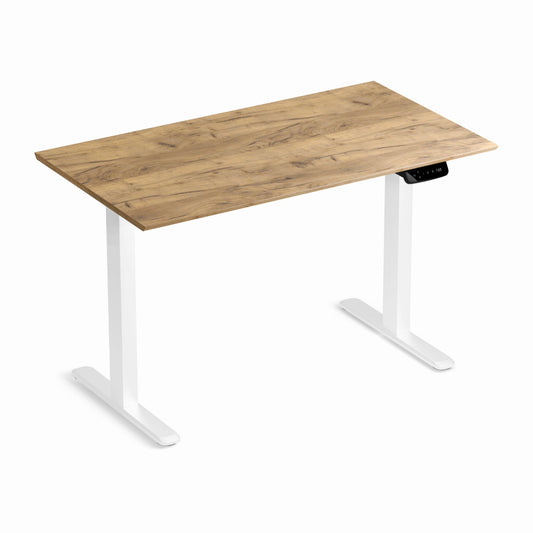 Biroja galds Conti Pro 60/120 cm balts/Kraft zelts - N1 Home