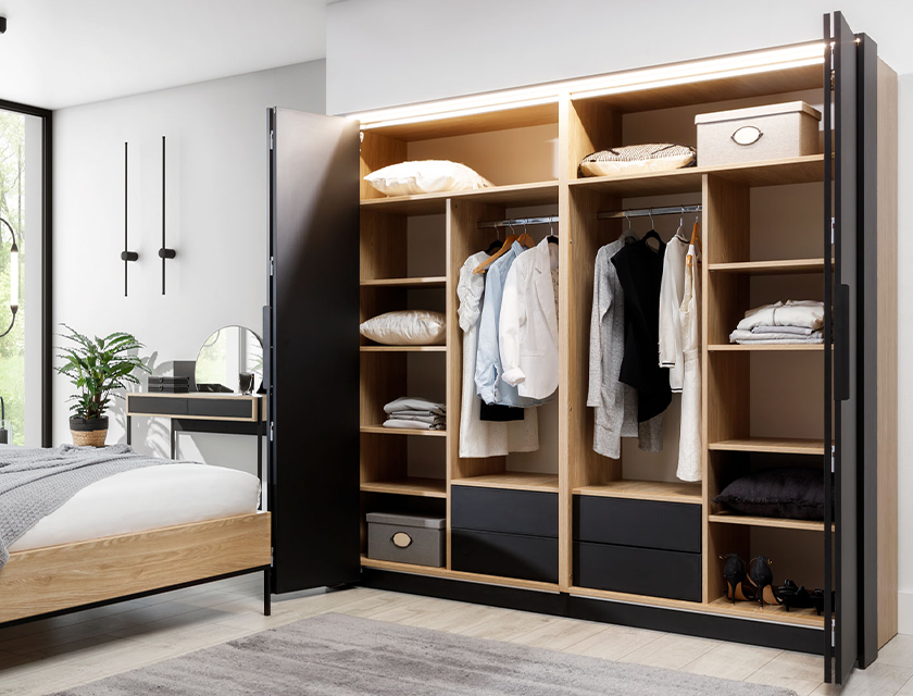 Skapis BLACK HUB 204/65/204 cm - N1 Home