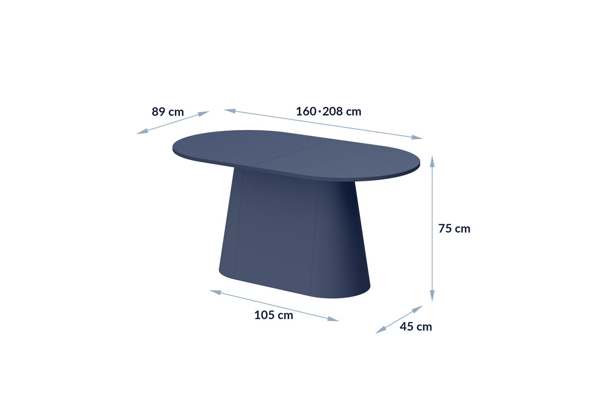 Galds Capito 160-208/89/75 cm kapučīno - N1 Home