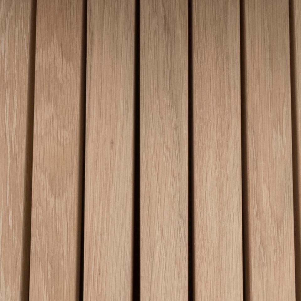 CH apaļš pusdienu galds balts pigmentēts eļļots ozola finieris Ø120x75 cm