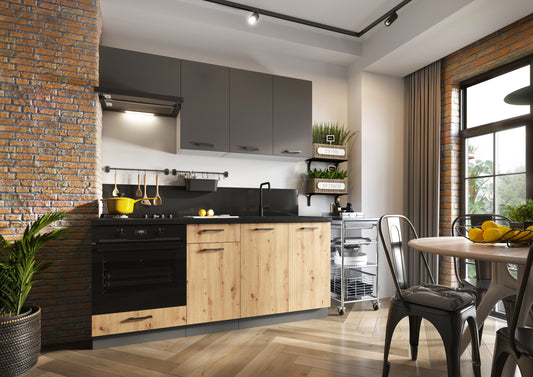 Virtuve KAIRA 180 cm artisan ozols - N1 Home