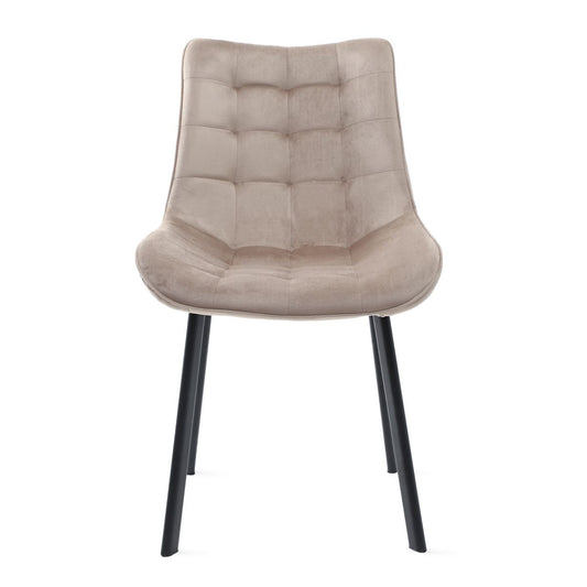 COLIN bēšs samta krēsls 53x51x83 cm