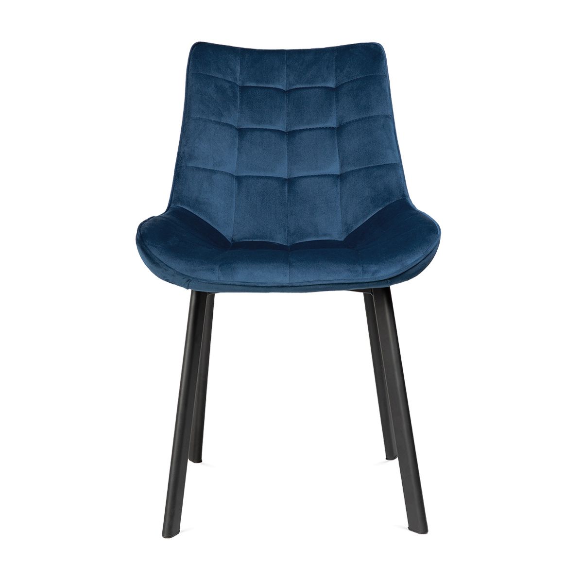 COLIN velūra krēsls tumši zils 53x61x88 cm