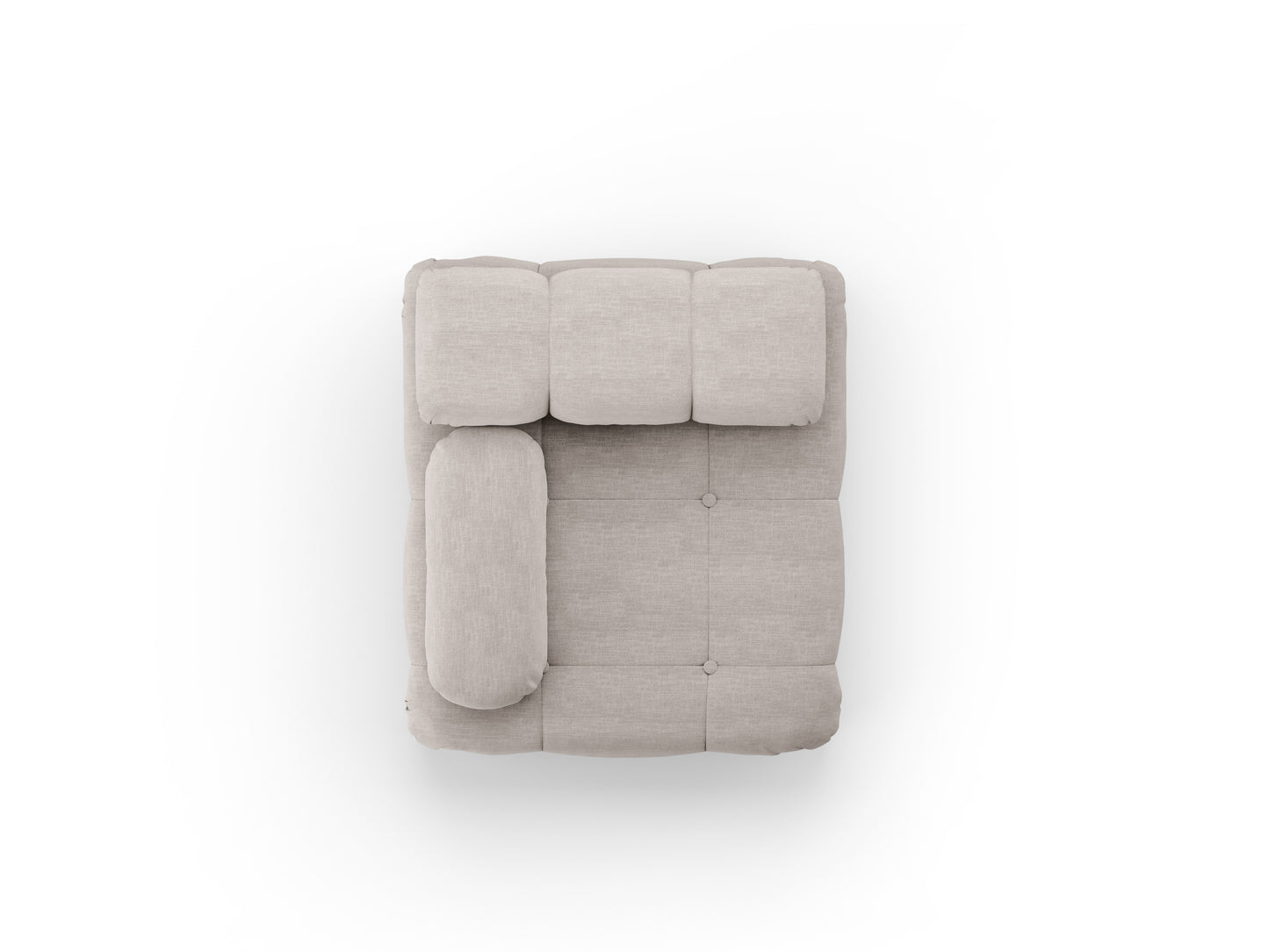 Sofa - krēsls Cosmopolitan Design  Ferento 96x96x71 cm bēšs - N1 Home