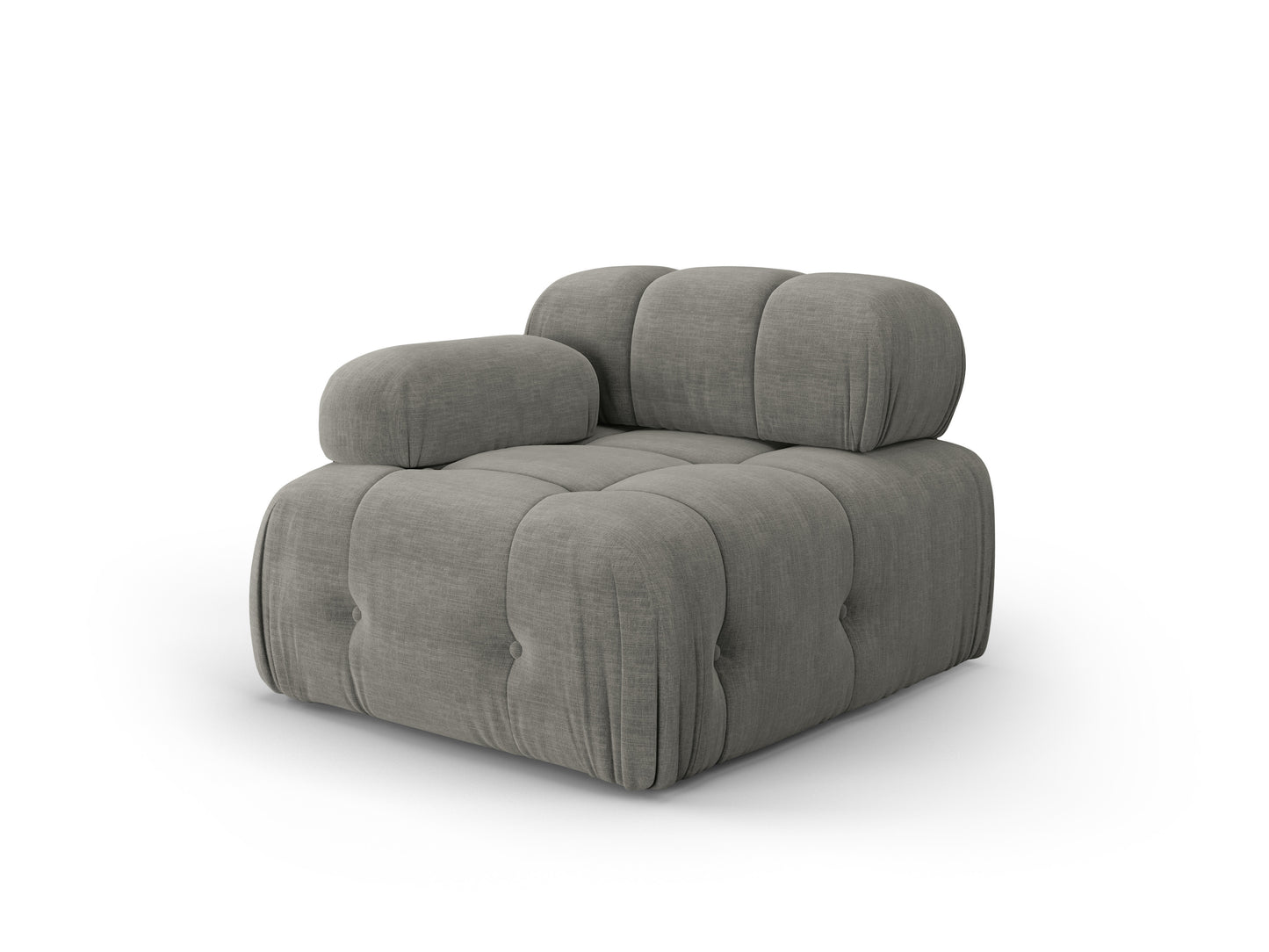 Sofa - krēsls Cosmopolitan Design  Ferento 96x96x71 cm pelēks - N1 Home