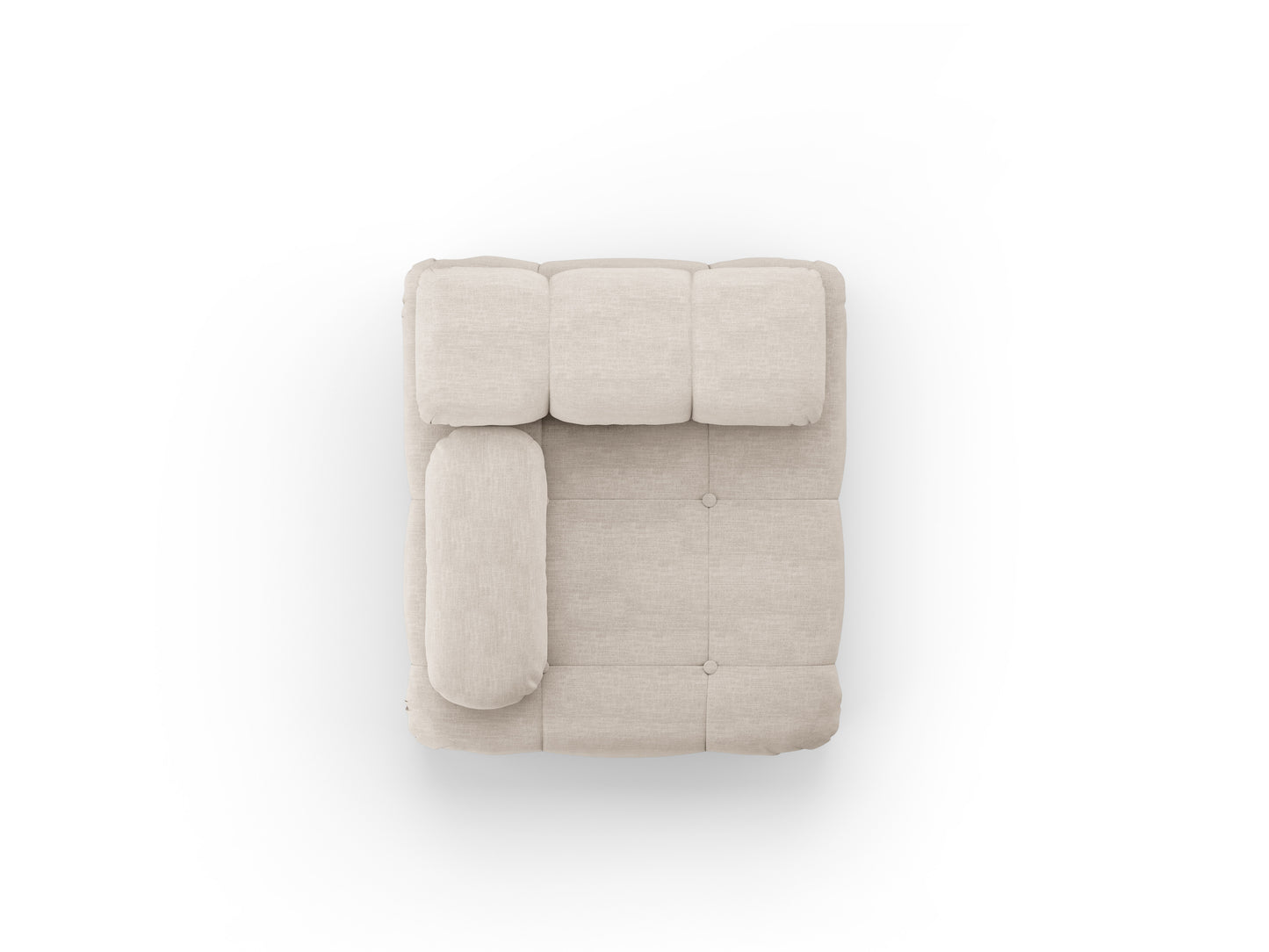 Sofa - krēsls Cosmopolitan Design  Ferento 96x96x71 cm krēms - N1 Home