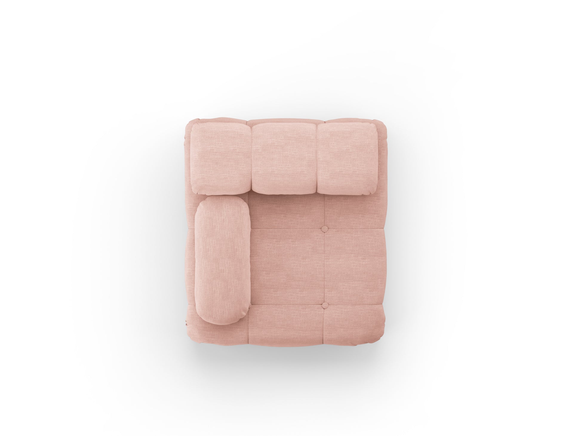 Sofa - krēsls Cosmopolitan Design  Ferento 96x96x71 cm rozā - N1 Home