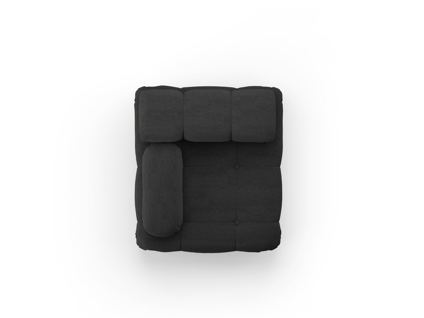Sofa - krēsls Cosmopolitan Design  Ferento 96x96x71 cm melns - N1 Home