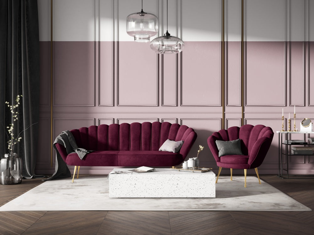 Dīvāns Kingston Cosmopolitan design 224x95x85 cm Ma 2202/3 kāju krāsas - N1 Home