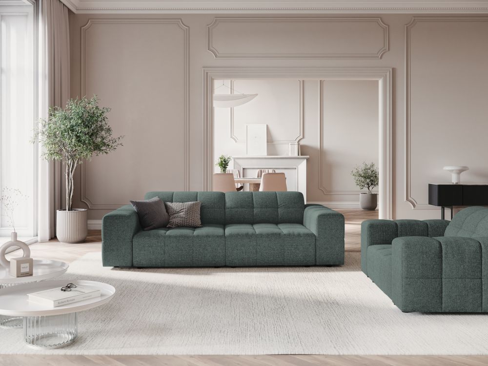 Dīvāns "Chicago" Cosmopolitan Design 204/102/70 cm jūras zaļš Haga 78 - N1 Home
