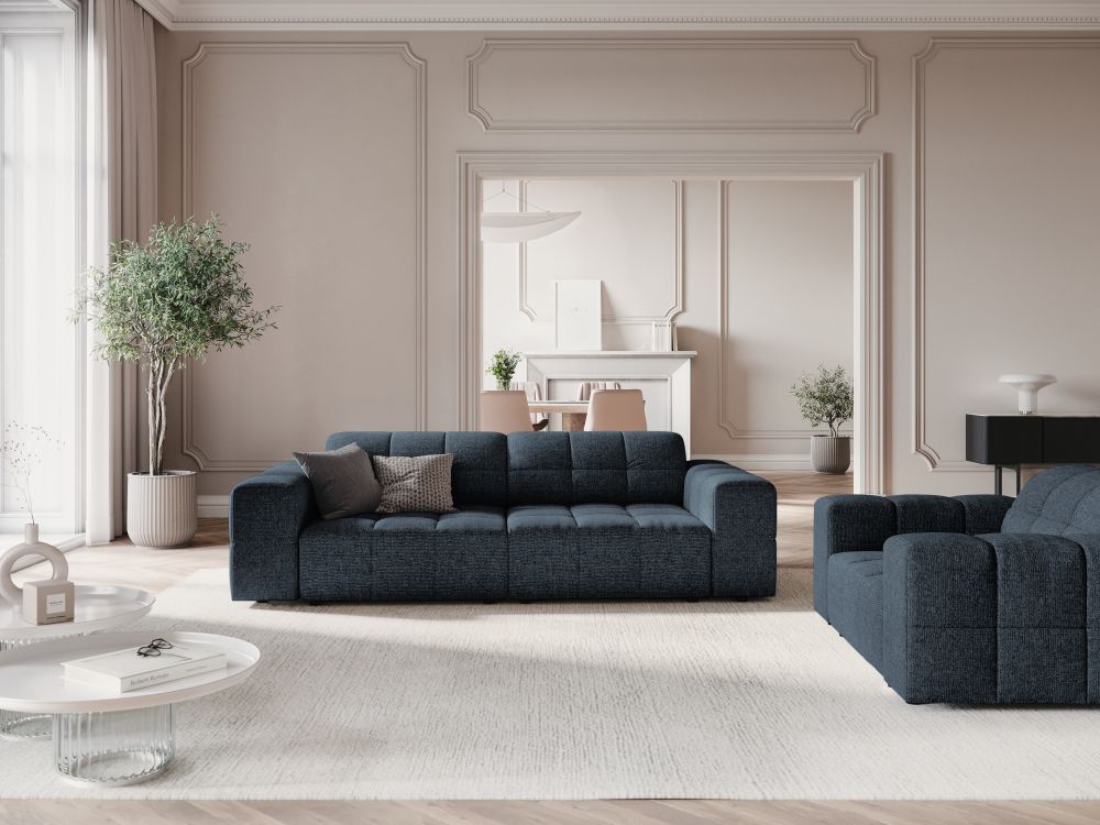 Dīvāns "Chicago" Cosmopolitan Design 204/102/70 cm zils Haga 86 - N1 Home