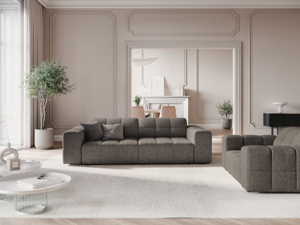 Dīvāns "Chicago" Cosmopolitan Design 204/102/70 cm pelēks Haga 16 - N1 Home