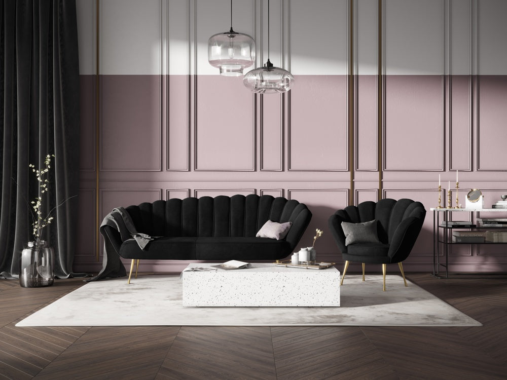 Dīvāns Kingston Cosmopolitan design 224x95x85 cm Riv 100/3 kāju krāsas - N1 Home