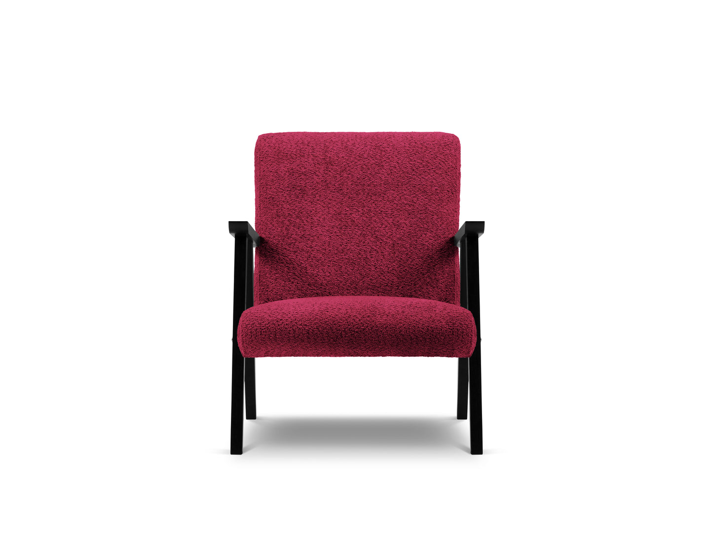 Atzveltnes krēsls Cosmopolitan Design Warsaw 79x59x78 cm rubīns - N1 Home