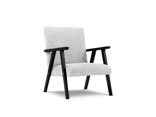 Atzveltnes krēsls Cosmopolitan Design Warsaw 79x59x78 cm gaiši pelēks - N1 Home