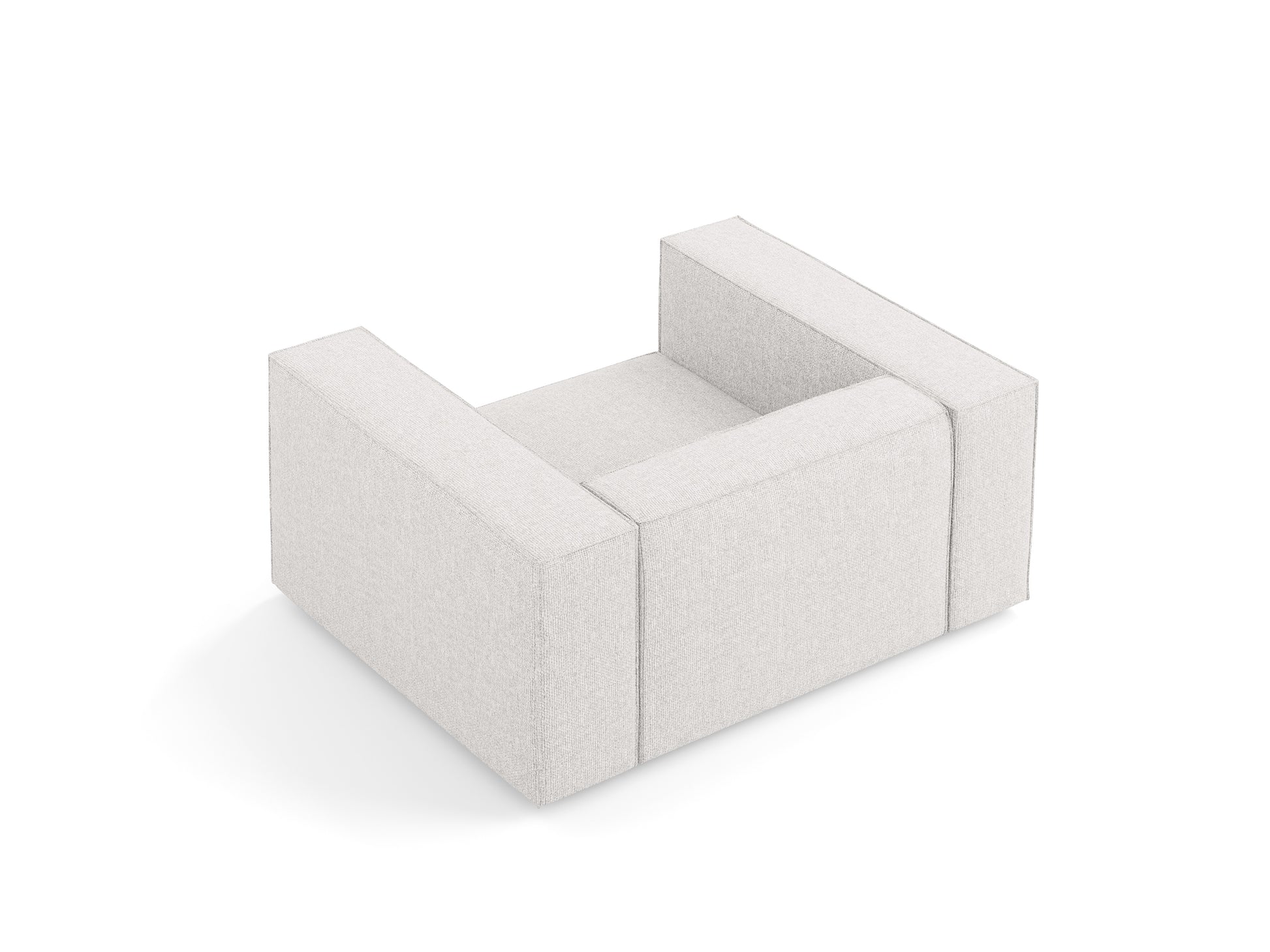 Atzveltnes krēsls Cosmopolitan Design Arendal 124x102x70 cm gaiši pelēks - N1 Home