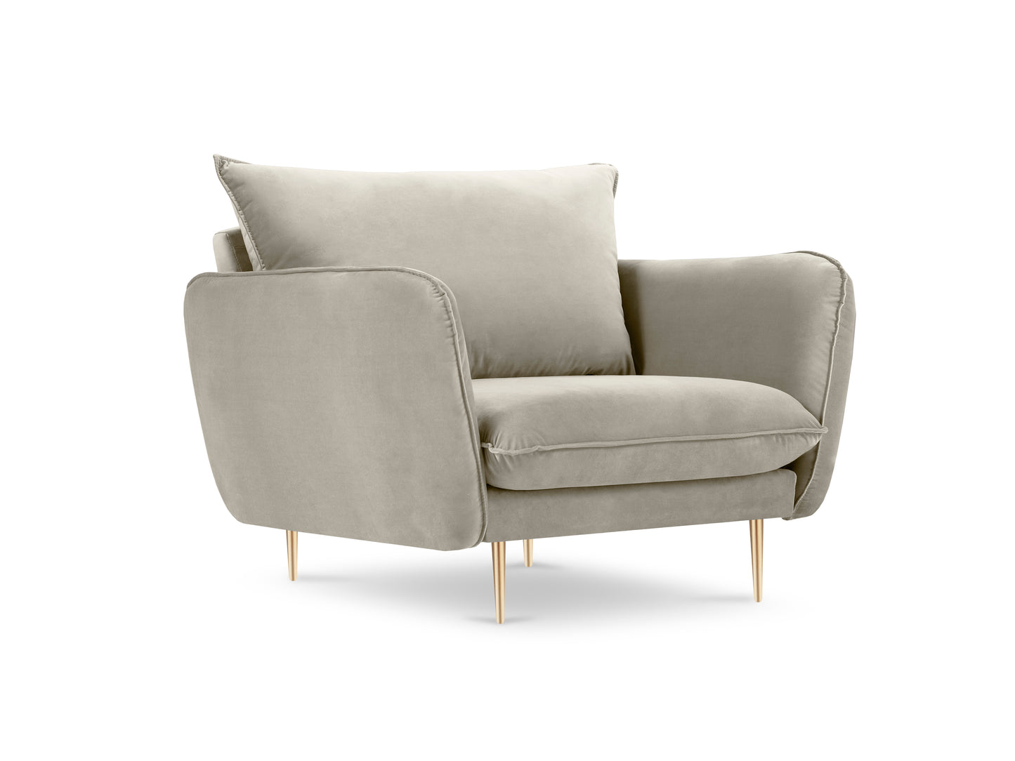 Atzveltnes krēsls Cosmopolitan Design Vienna 97x94x95 cm bēšs - N1 Home