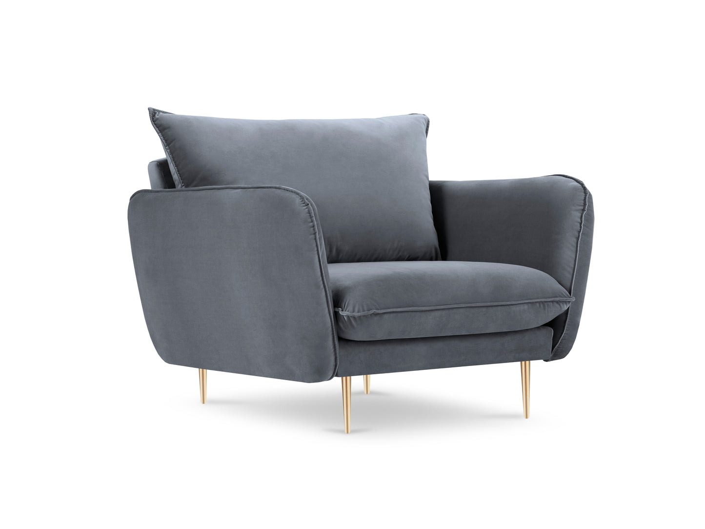 Atzveltnes krēsls Cosmopolitan Design  Vienna 97x94x95 cm pelēks - N1 Home