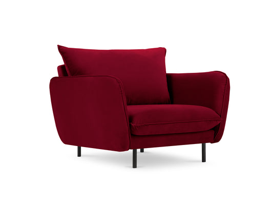 Atzveltnes krēsls Cosmopolitan Design Vienna samta 97x94x95 cm bordo - N1 Home
