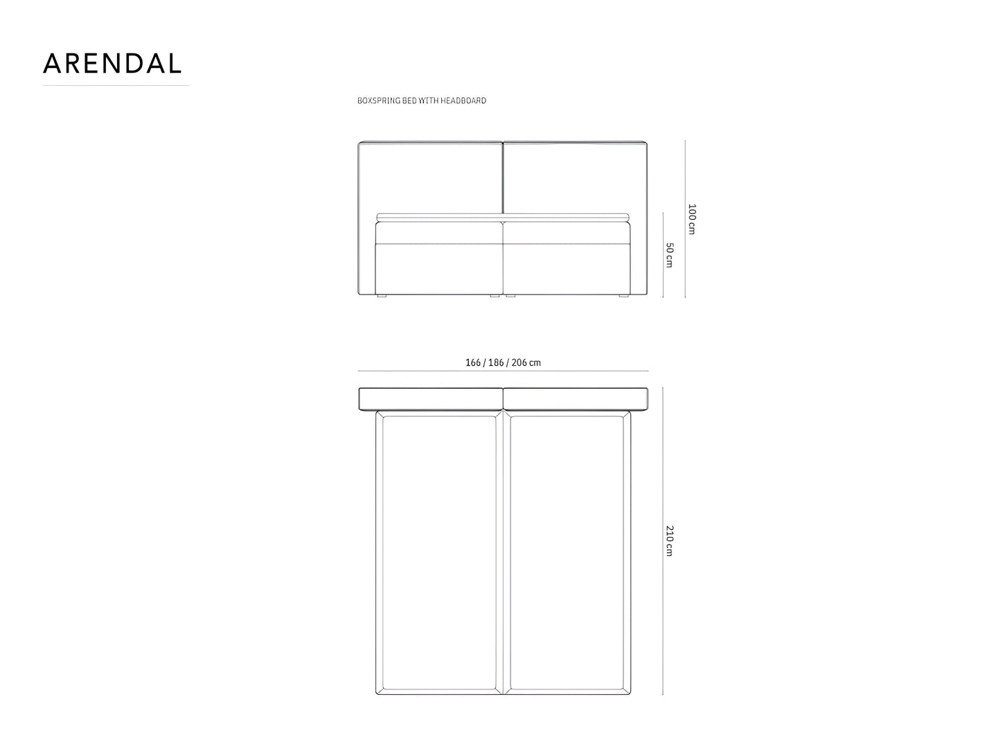 Gulta Arendal Cosmopolitan design 140/160/180 x 200 cm Blu 86 - N1 Home
