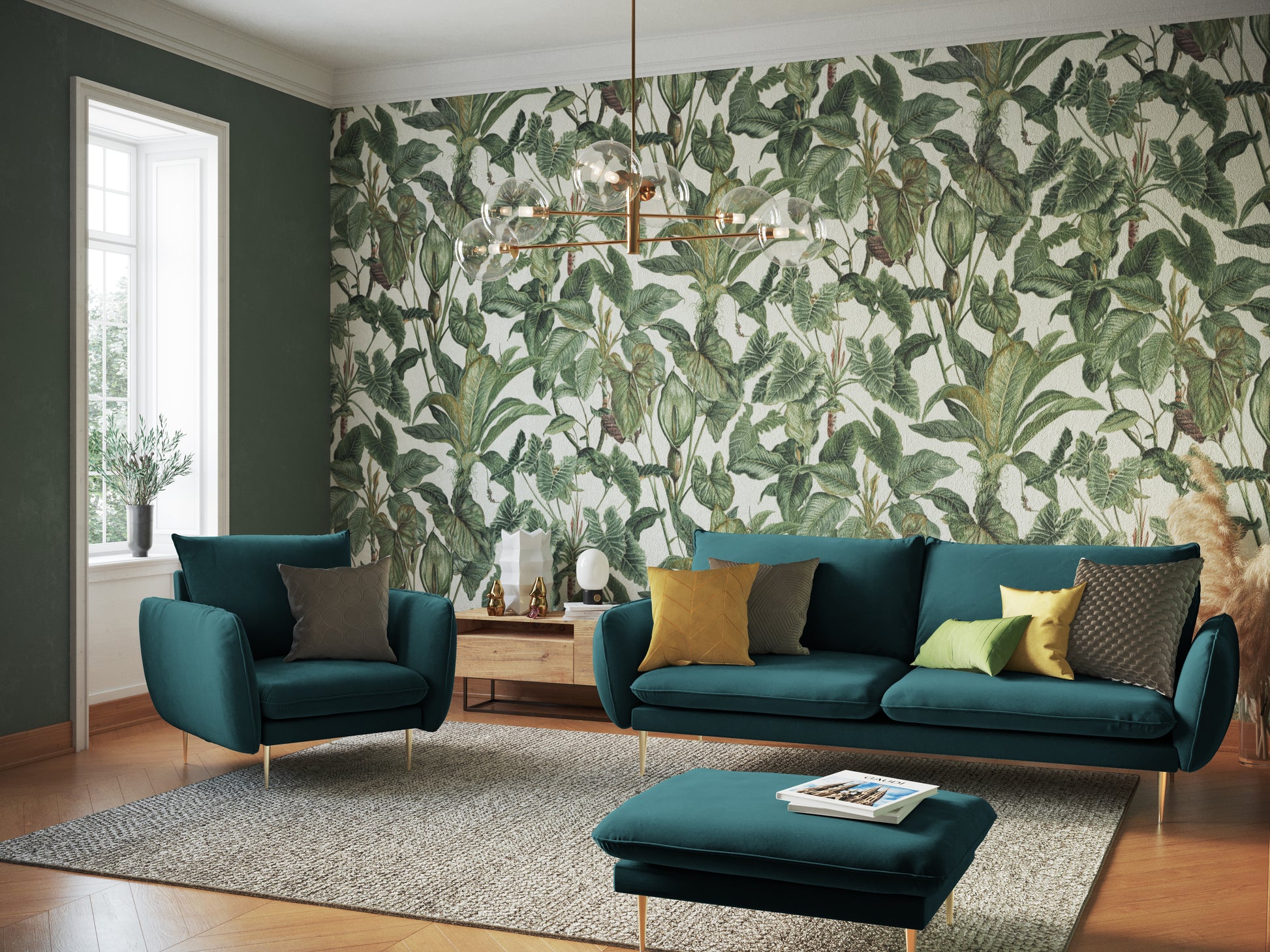 Sols Cosmopolitan Design Vienna 100x80x43 cm jūras zaļs - N1 Home