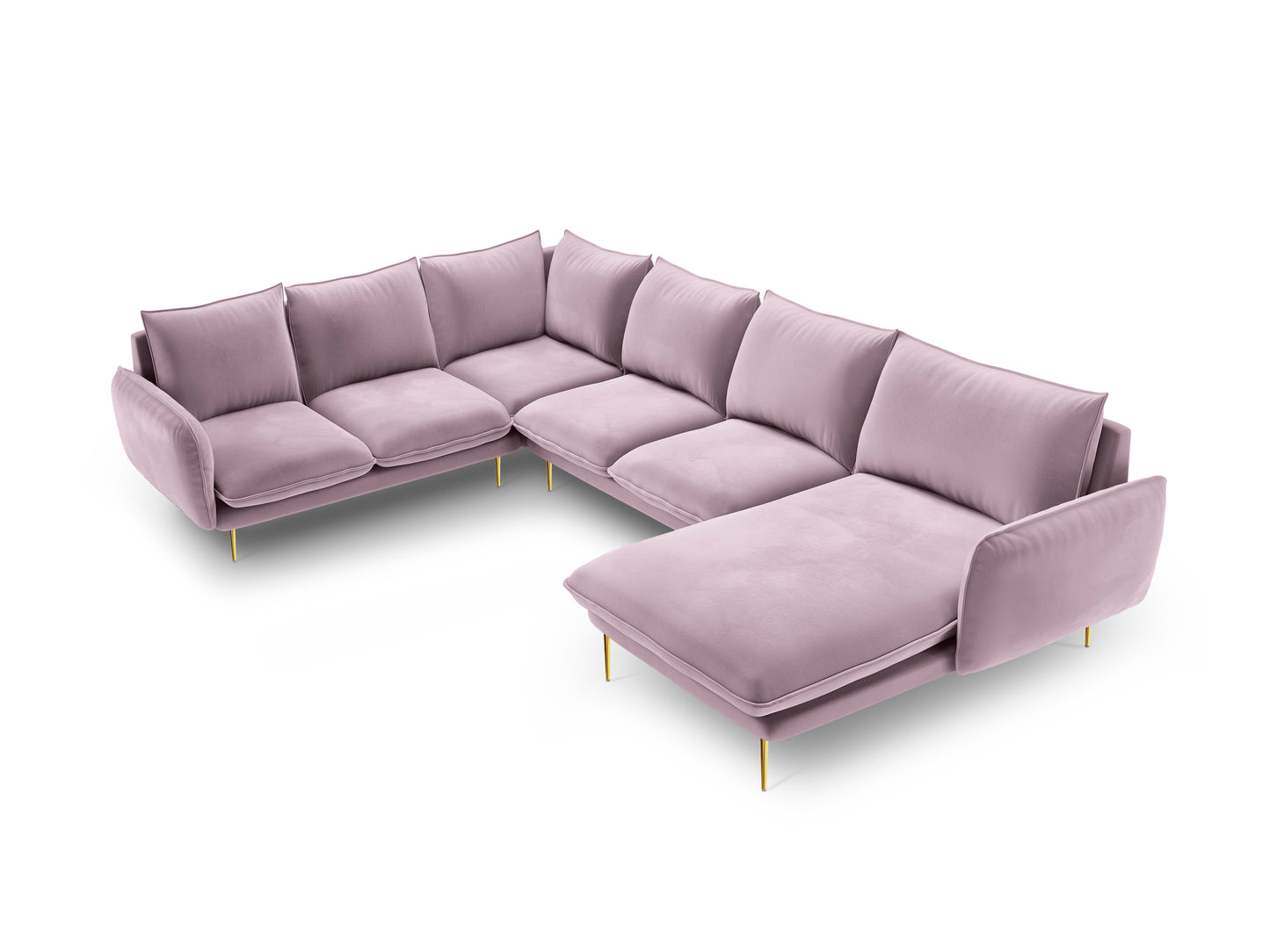 Dīvāns Cosmopolitan Design Vienna samta 330x235x95 cm lavandes - N1 Home