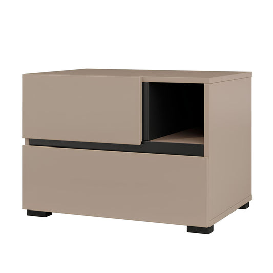 Naktsskapis (2) Krosit kolekcija 55/40/40 cm congo/melns