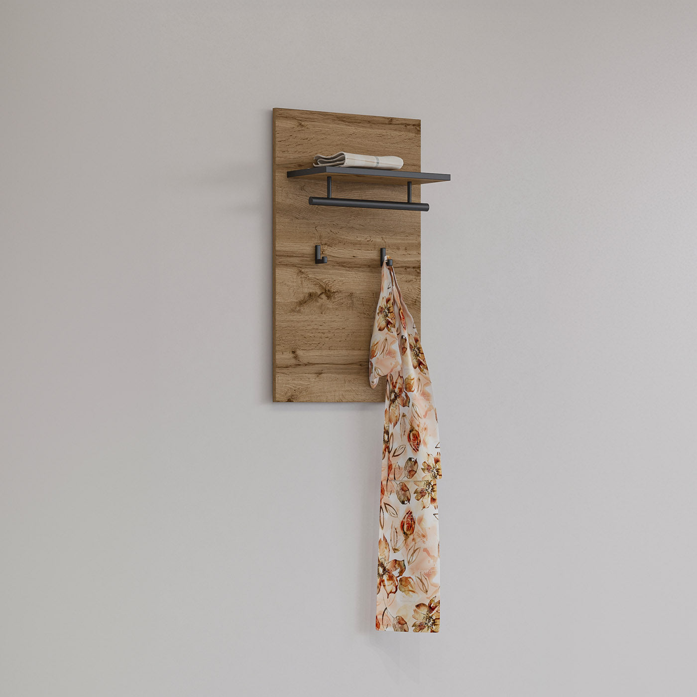 Sienas panelis ar āķiem Krosit kolekcija 40/70/20 cm Votan ozols