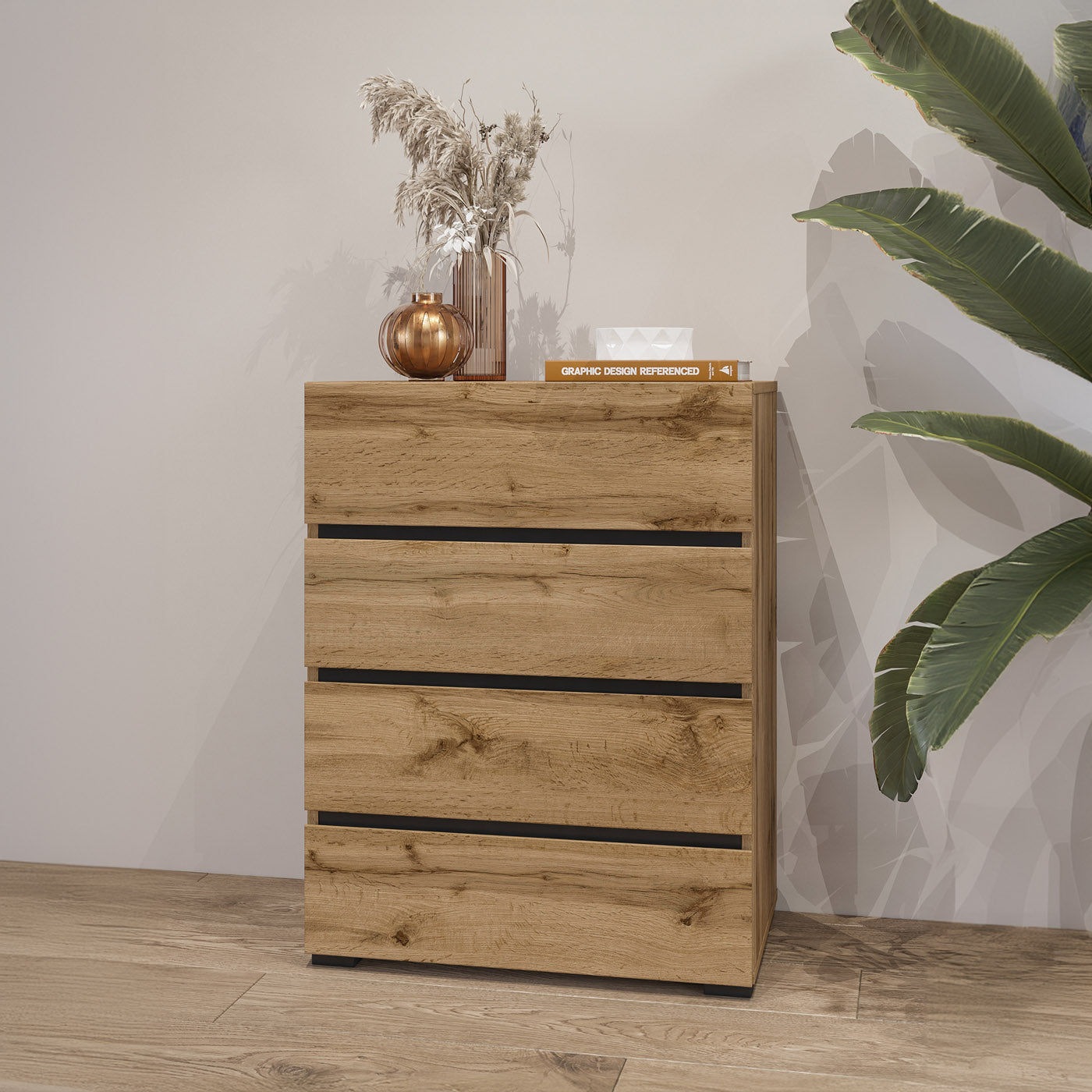 Kumode Krosit kolekcij 60/78/40 cm Votan ozols - N1 Home