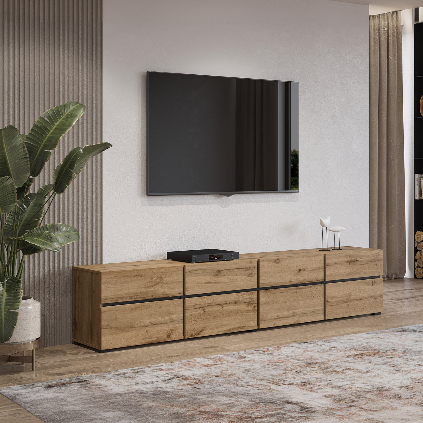 TV skapis Krosit kolekcija 225/48/40 cm Votan ozols