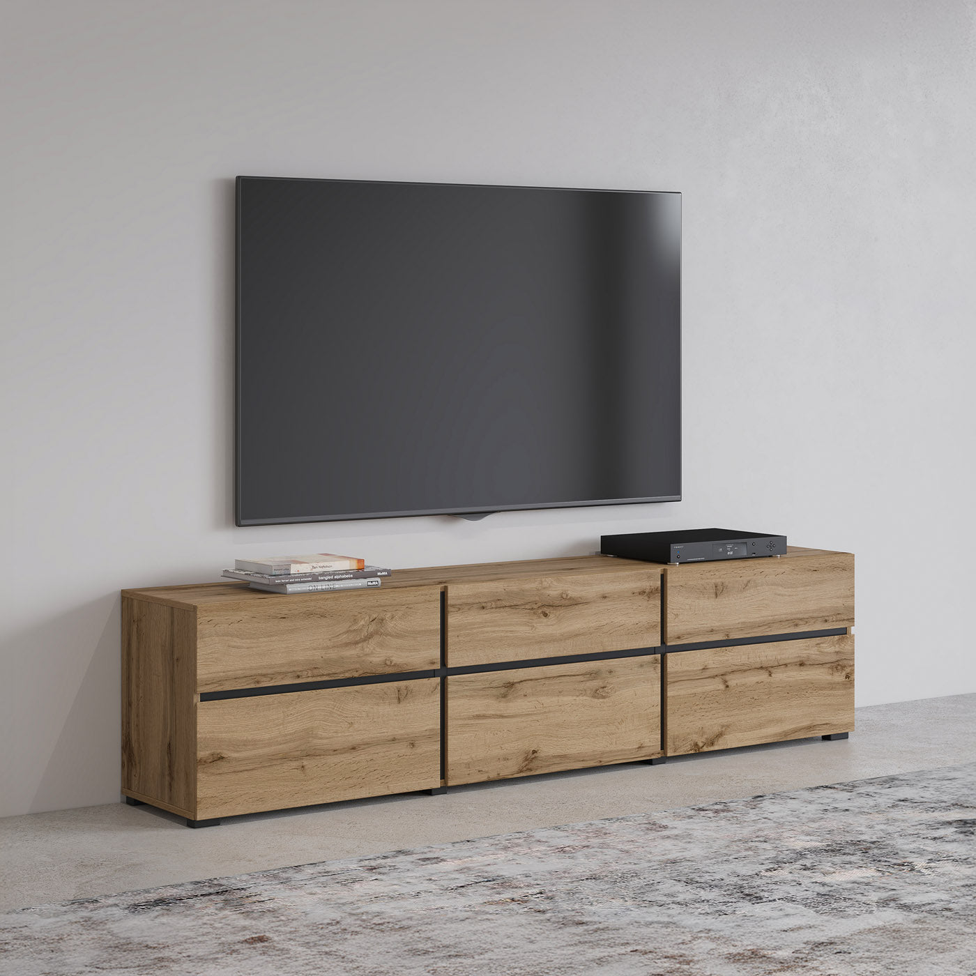 TV skapis Krosit kolekcija 180/40/48 cm Votan ozols