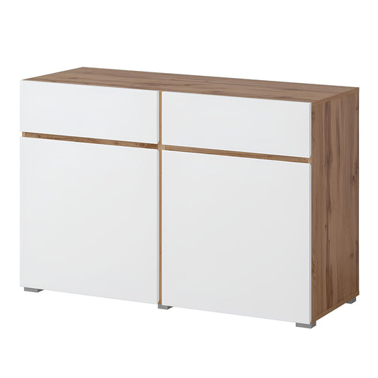 Kumode Krosit kolekcija 119/78/40 cm Votan ozols/balts