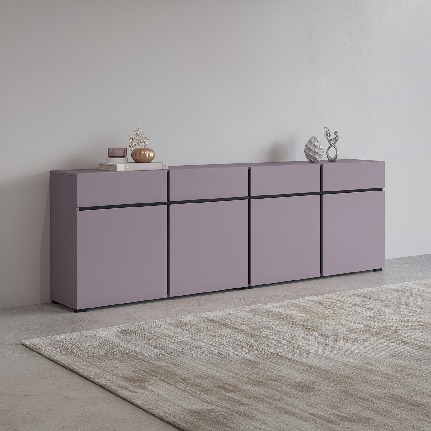 Kumode Krosit kolekcija 225/78/40 cm plums - N1 Home