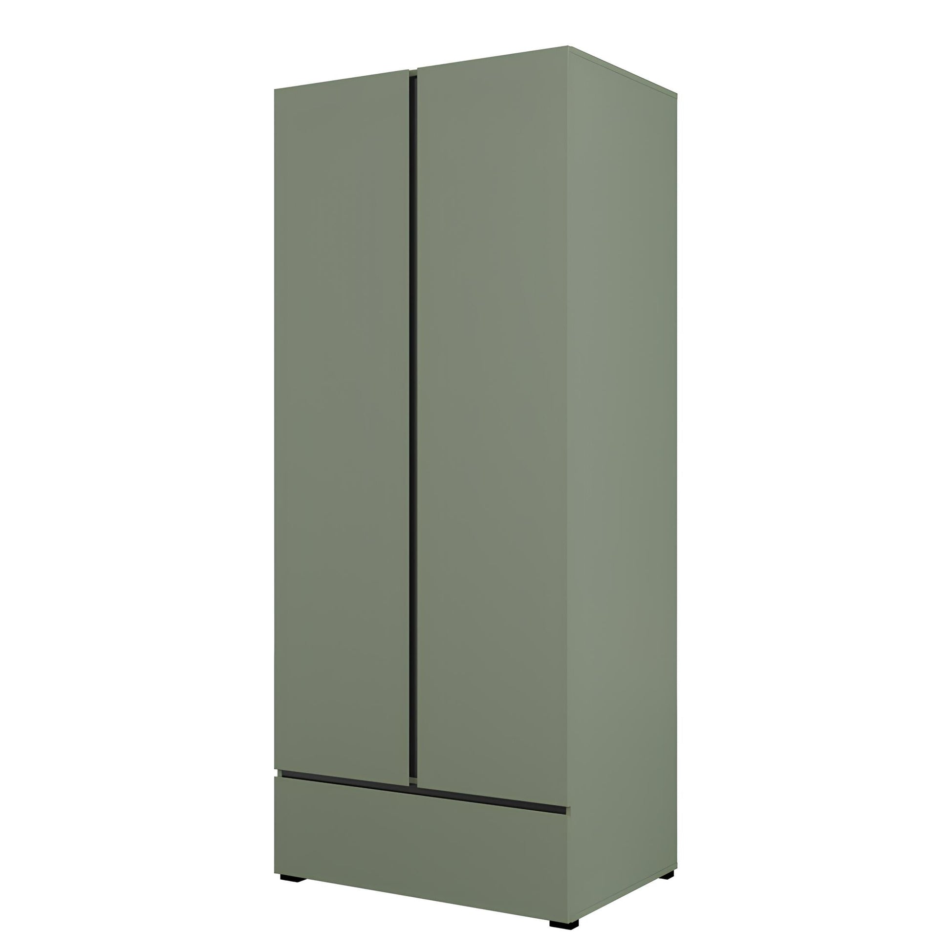 Skapis Krosit kolekcija 89;180/210/60 cm zaļs/melns - N1 Home