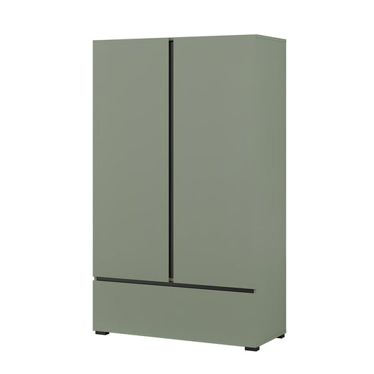 Kumode Krosit kolekcija 80/150/40 cm zaļs/melns