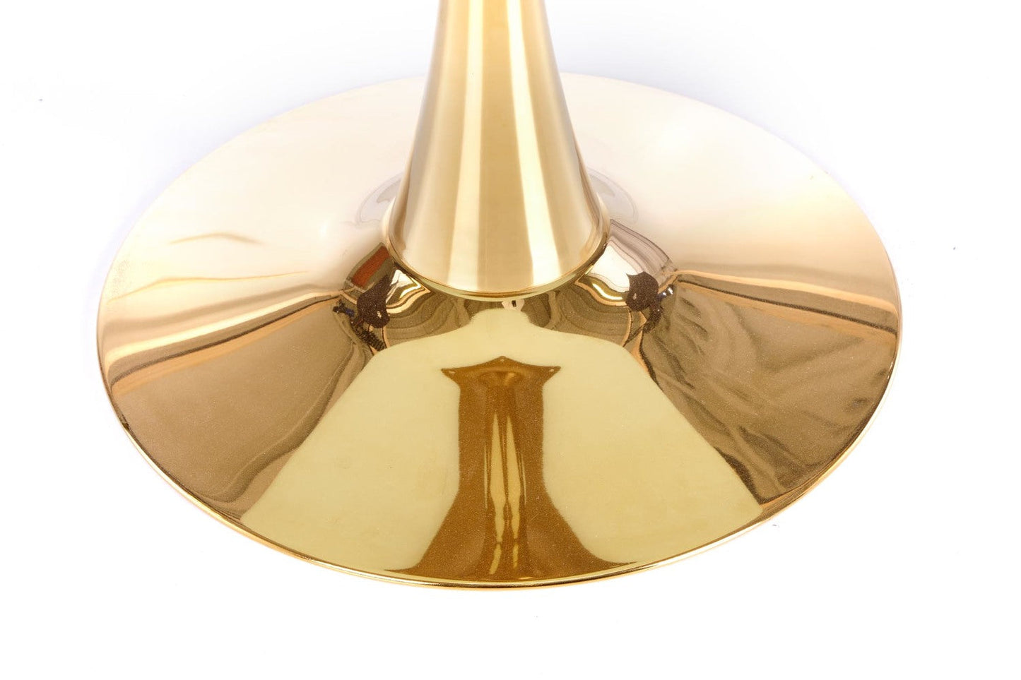 CS galda virsna - balts marmors, kāja - zelts