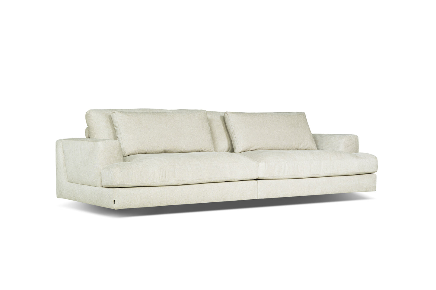 Dīvāns Casa 284/120/81 cm krēms, tumši zaļs