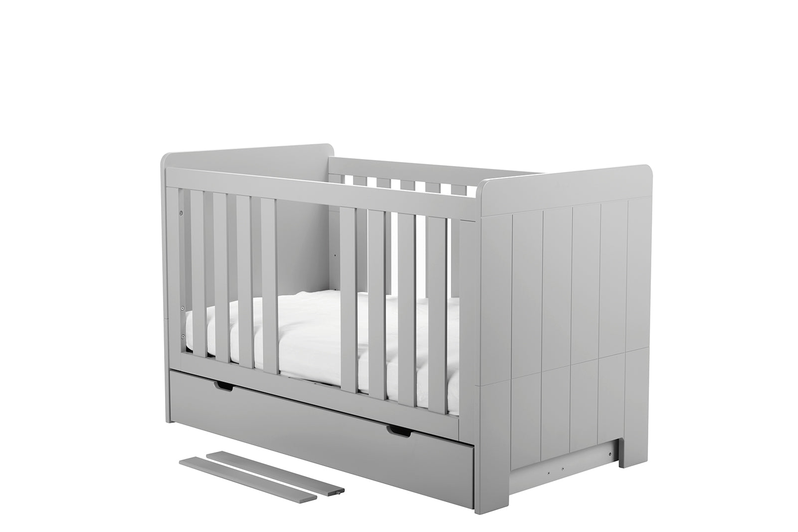 Gulta ar matraci CAMU 140/70 cm pelēks - N1 Home