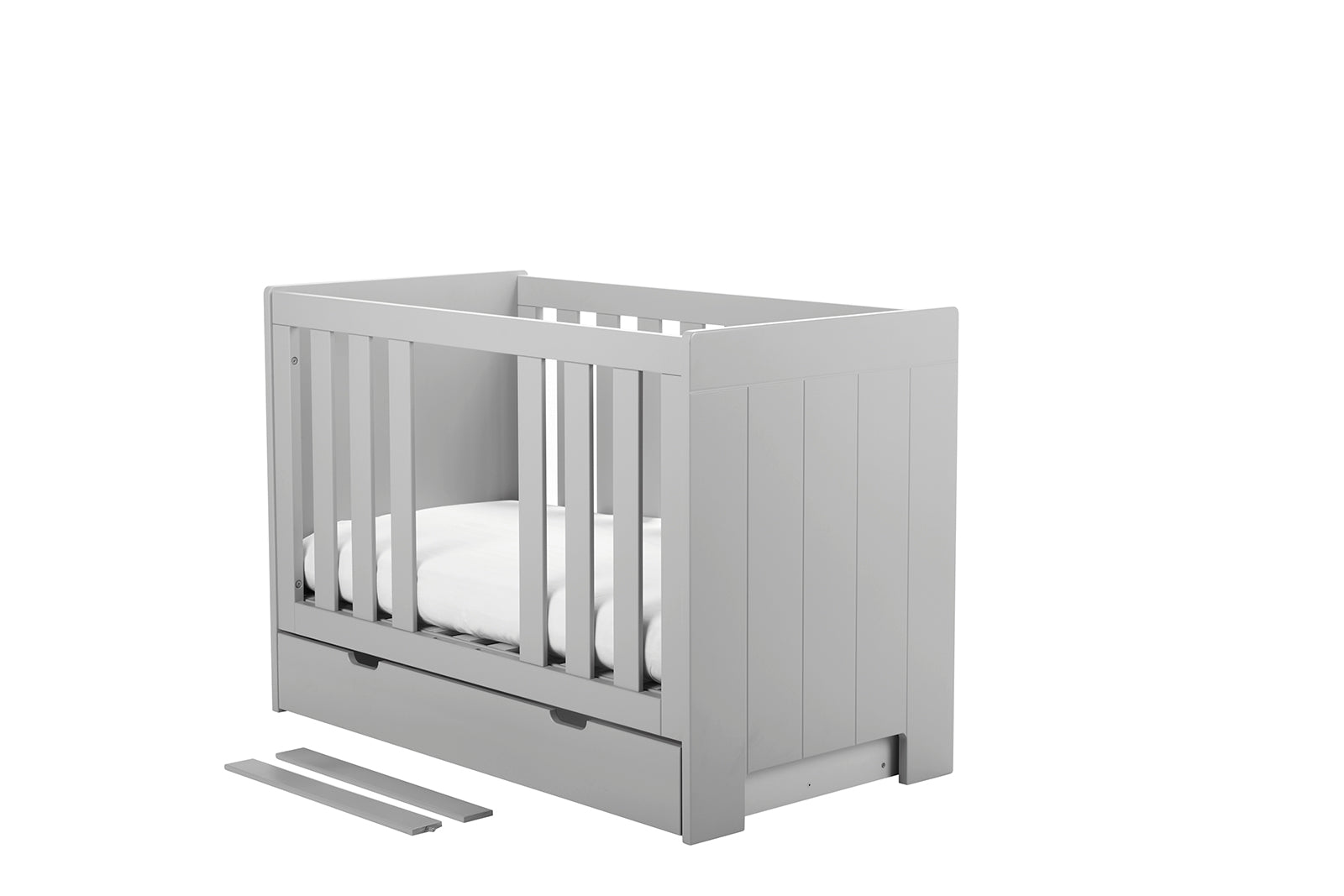 Gulta ar matraci CAMU 120/60 cm pelēks - N1 Home