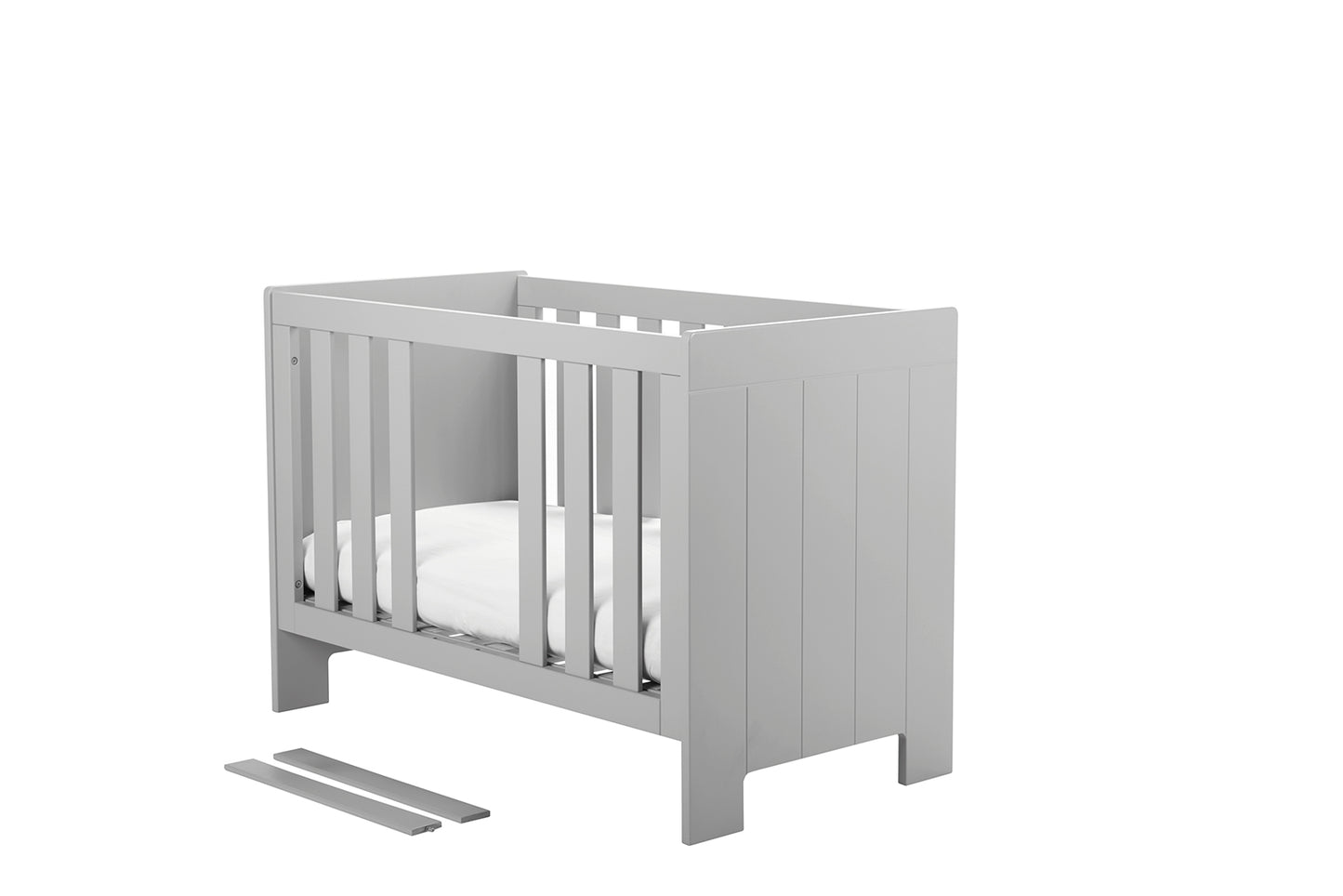 Gulta ar matraci CAMU 120/60 cm pelēks - N1 Home