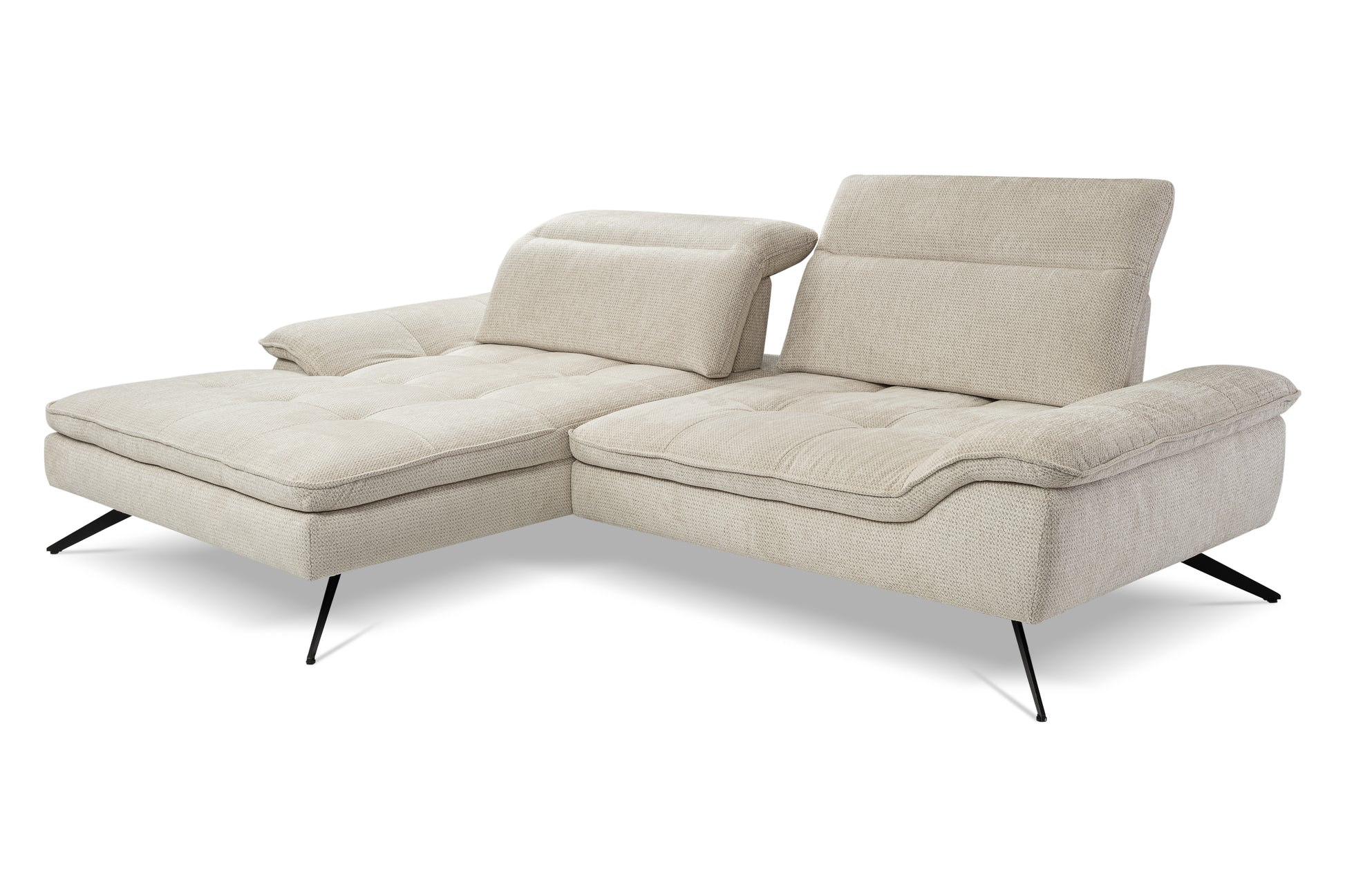 Dīvāns Cari 288/102/107 cm pelēks - N1 Home