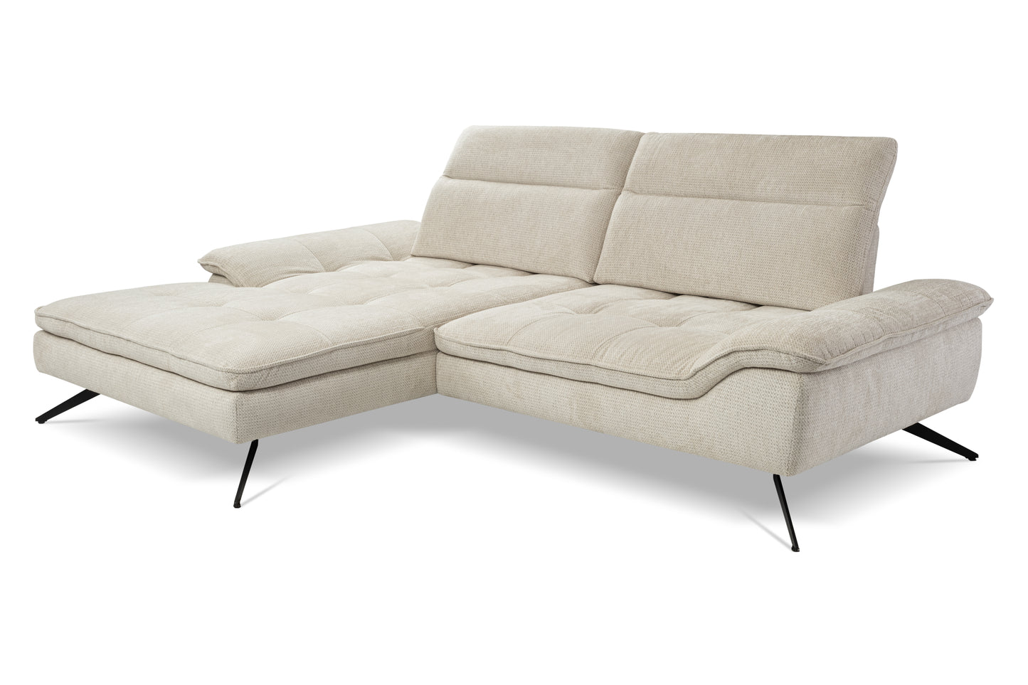 Dīvāns Cari 288/102/107 cm pelēks - N1 Home