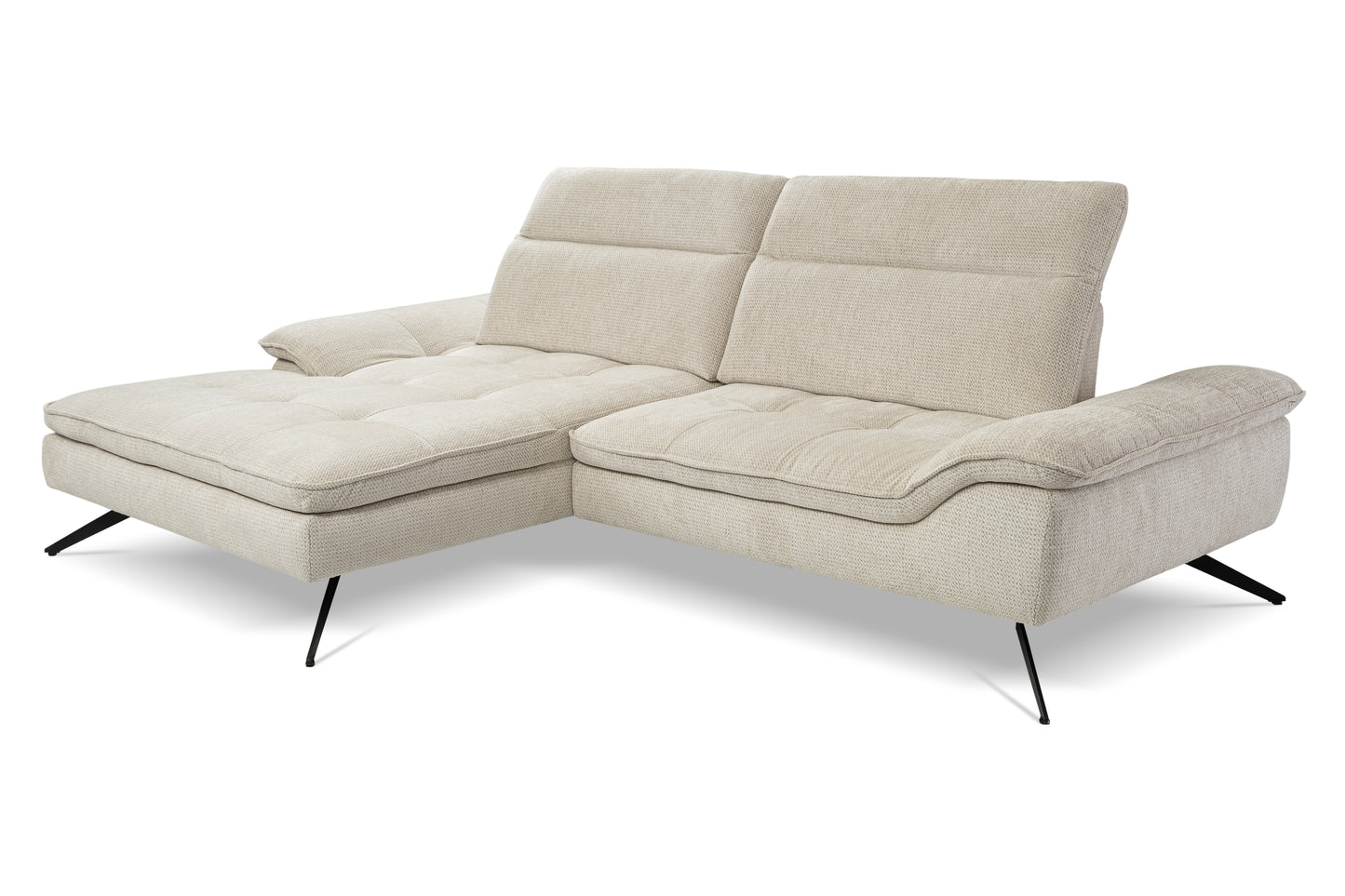 Dīvāns Cari 288/102/107 cm pelēks - N1 Home