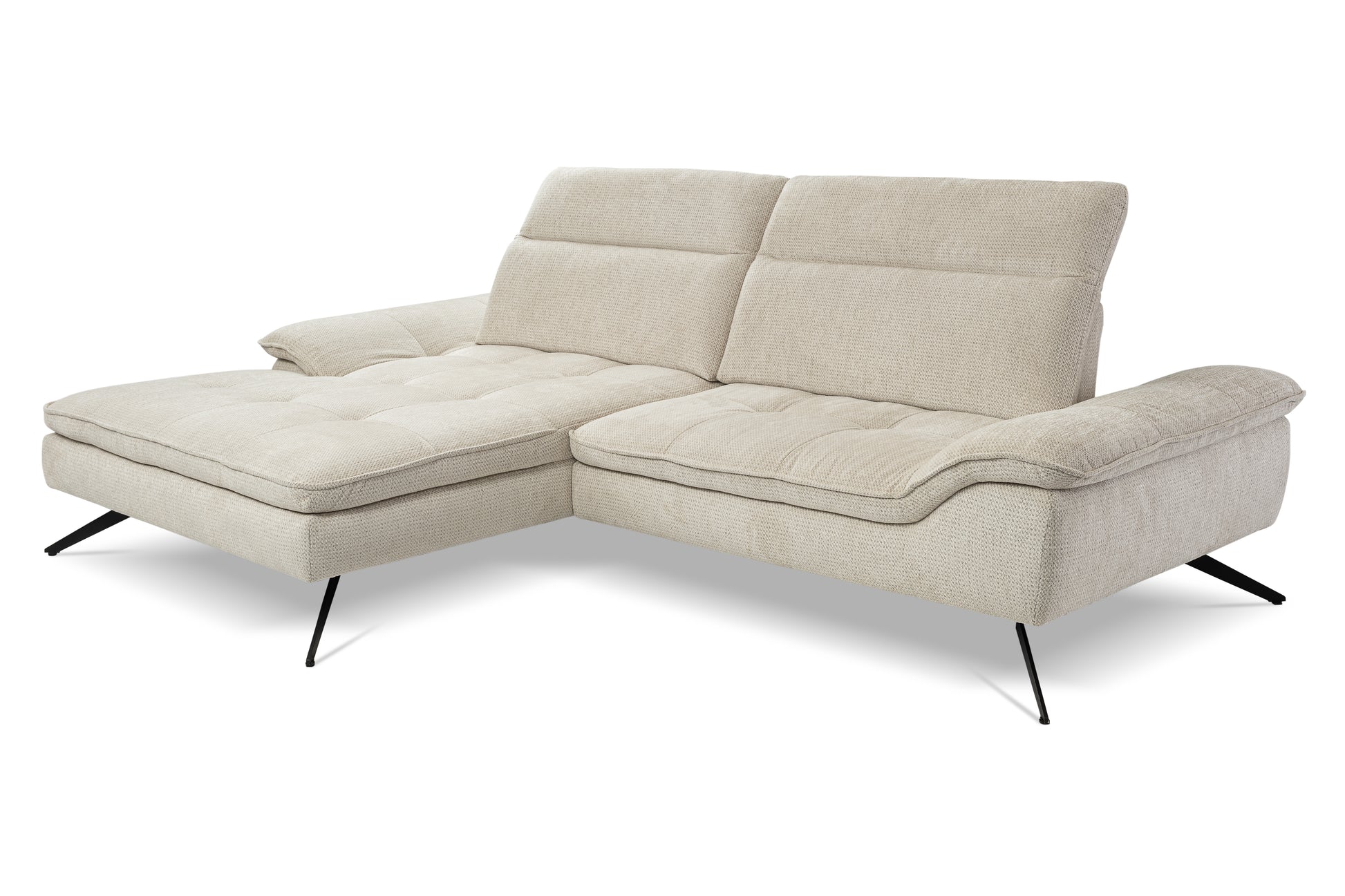 Dīvāns Cari 288/102/107 cm pelēks - N1 Home